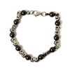 BOL Men's Stainless Steel Beaded Bracelet