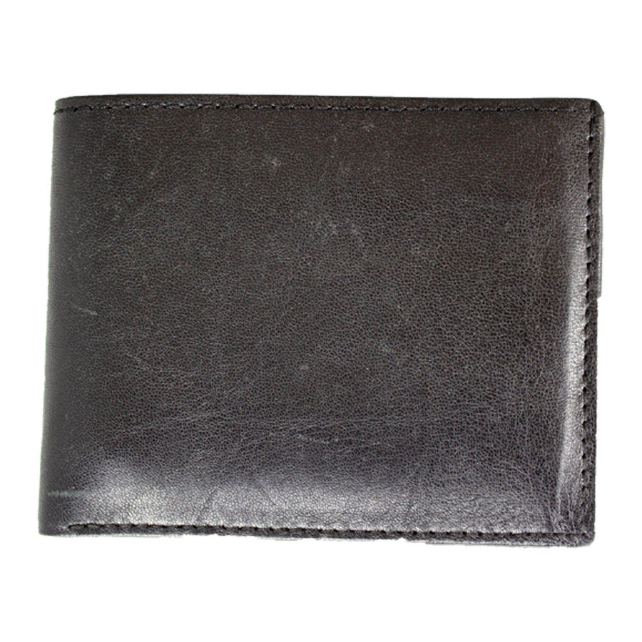 Men's Removable Flip Up Bifold Leather Wallet