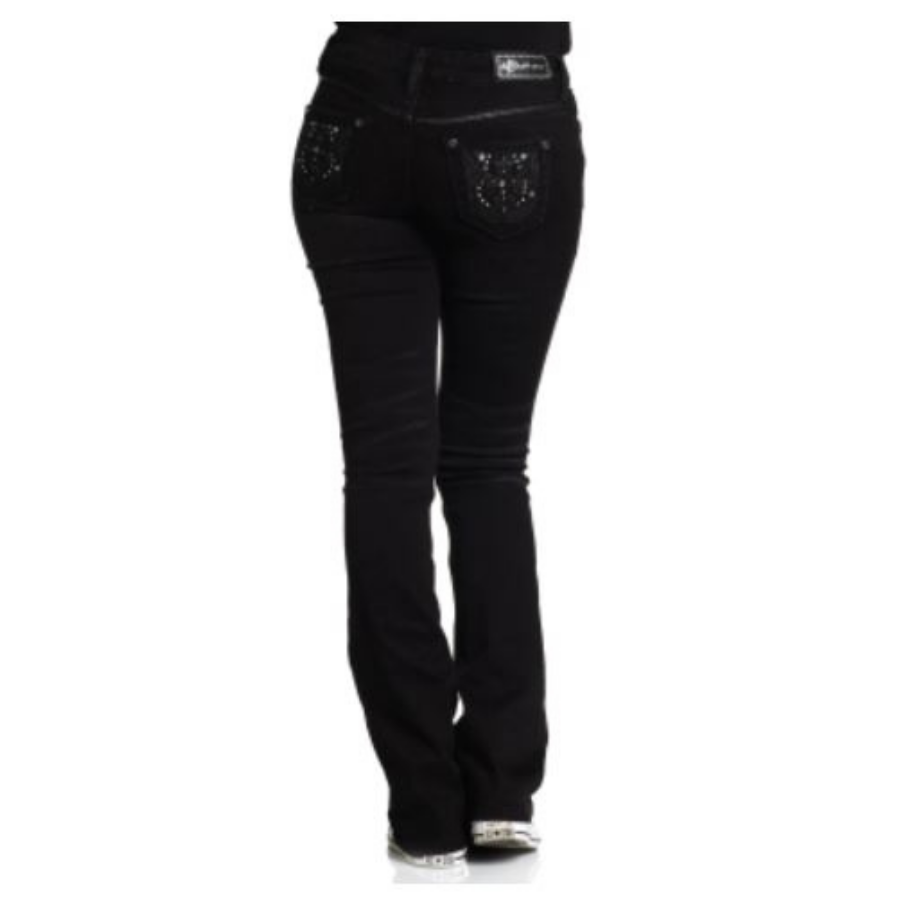 Affliction Women's Jade Jet Black Jeans