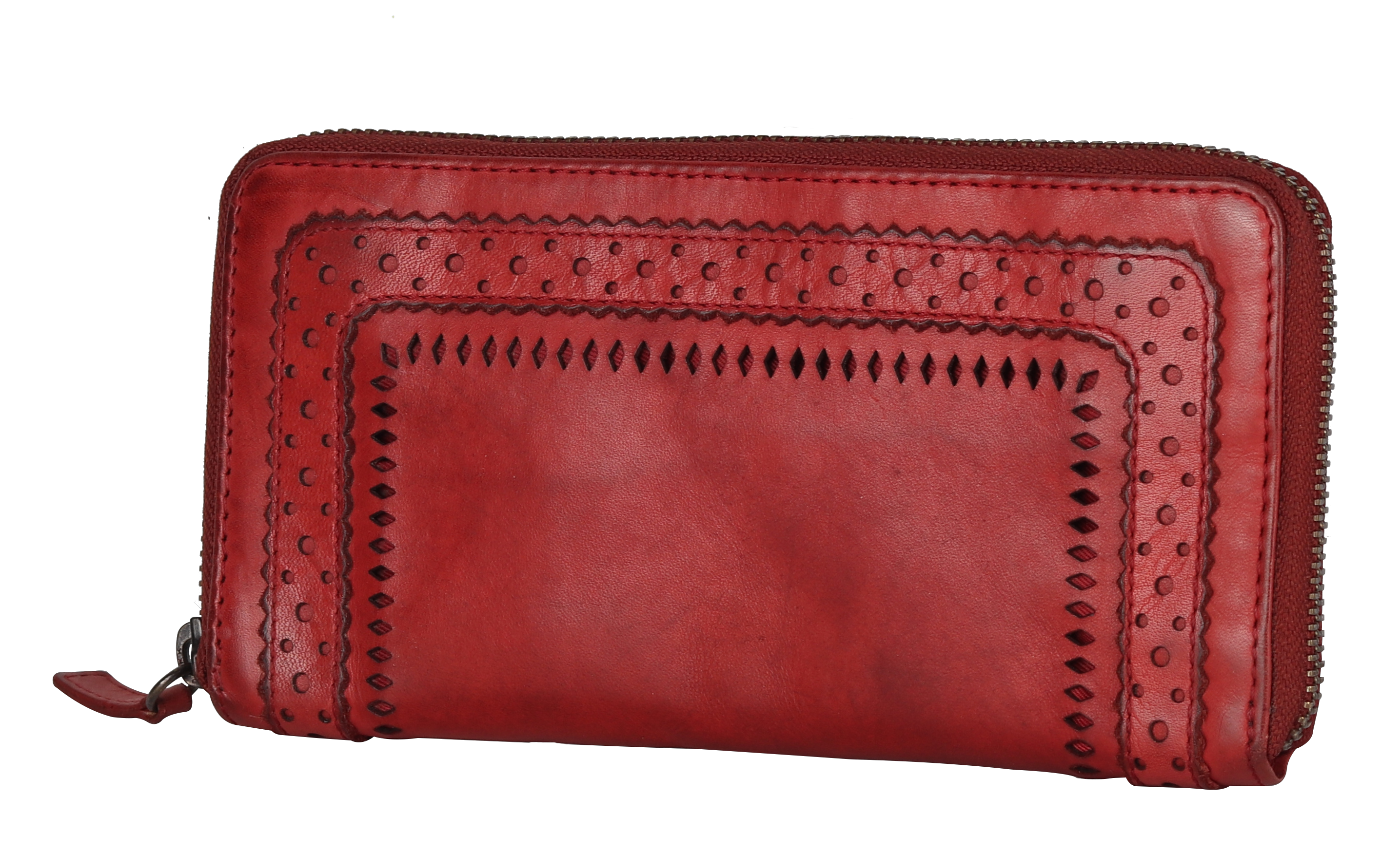 MET Women's Zip Around Leather Wallet