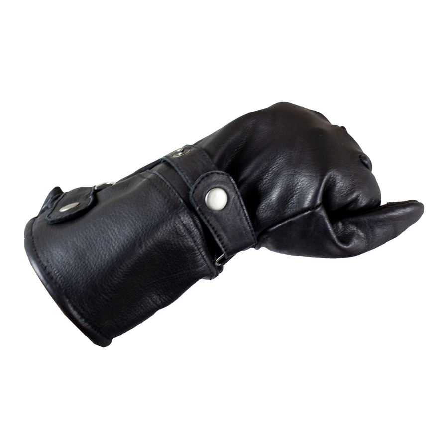 Open Road Men's Leather Gauntlet Riding Gloves