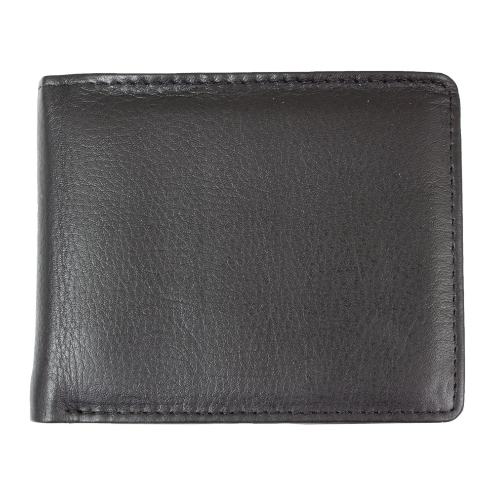 BOL Men's Billfold Flip Up Leather Wallet