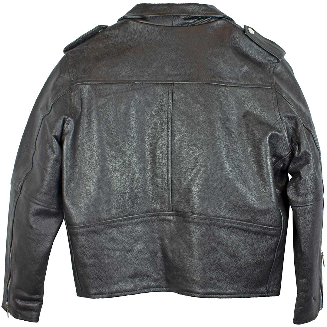 Open Road Kid's Classic Leather Motorcycle Jacket
