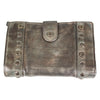 Women's Flower Stud Bifold Leather Wallet