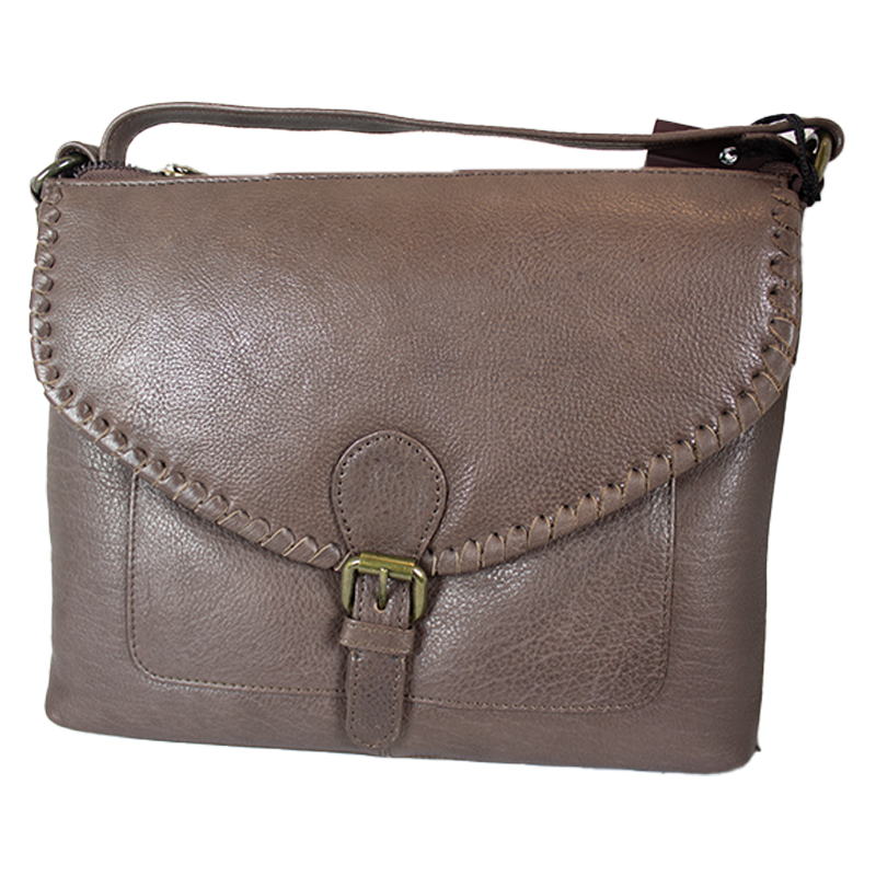 BOL Leather Front Buckled Crossbody Bag