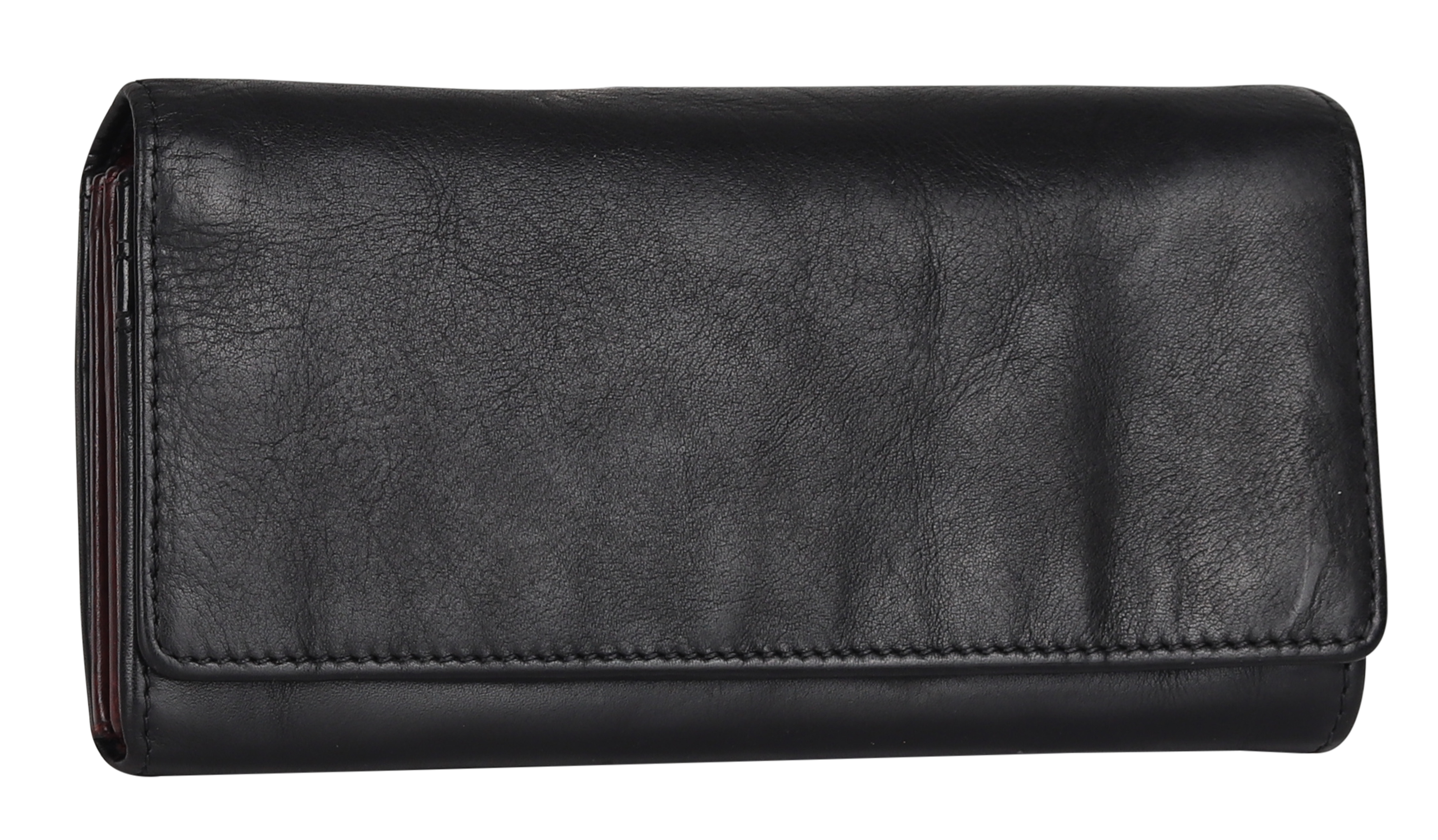 MET Women's Two Tone Leather Clutch Wallet
