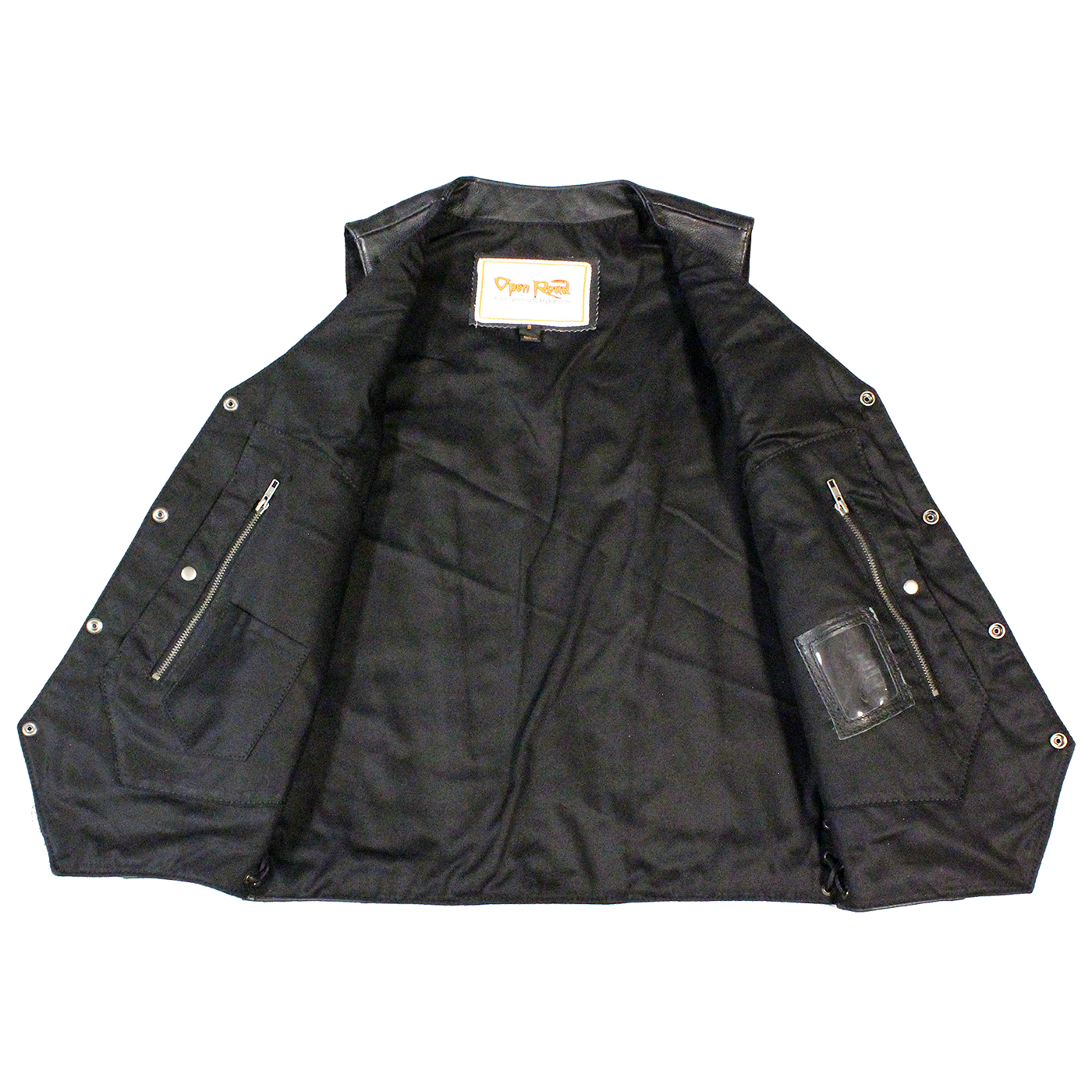 Men's 10 Pocket Leather Gunslinger Vest