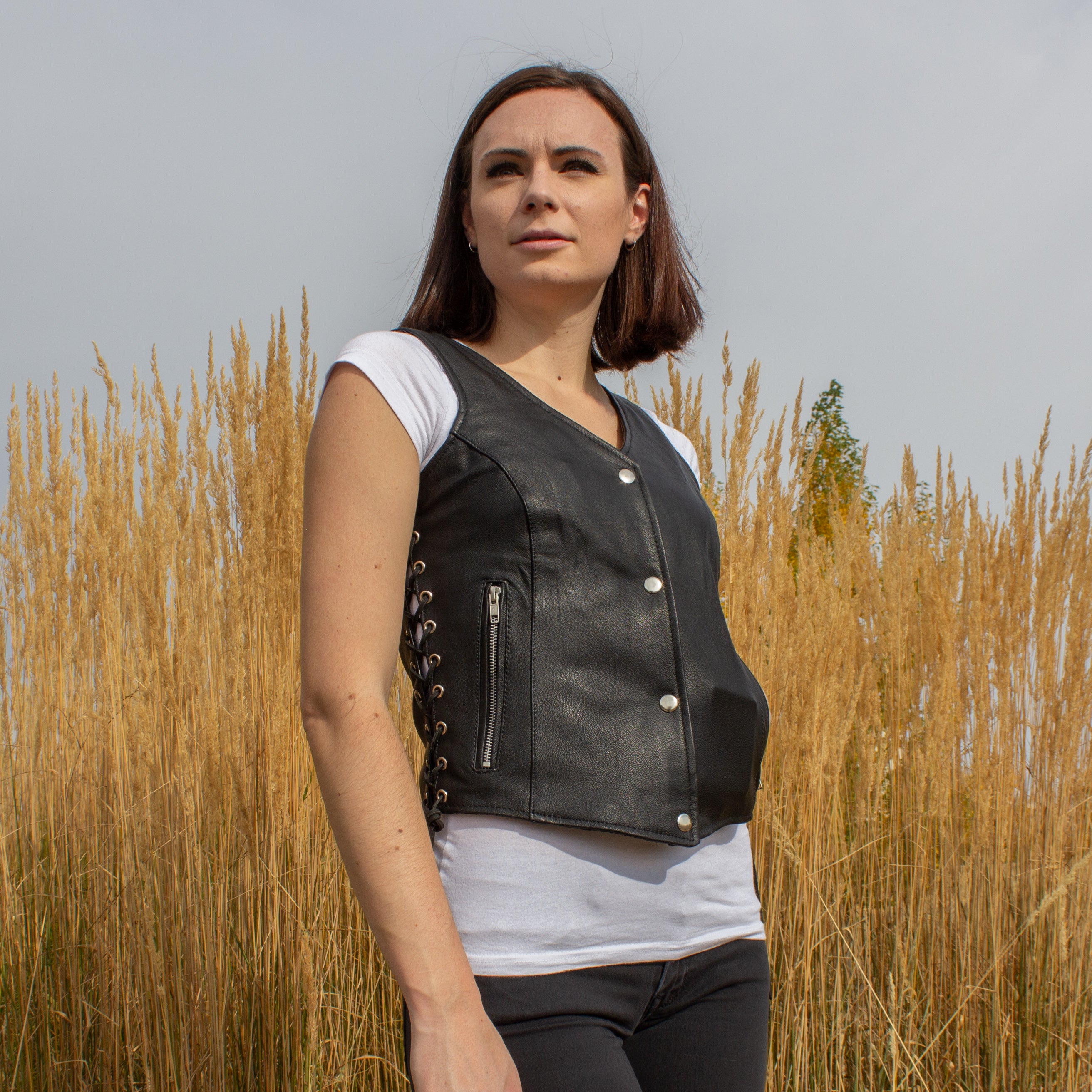Open Road Women's Leather Gunslinger Vest
