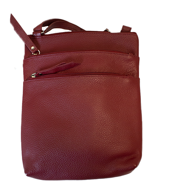 BOL Leather Crossbody Bag 2 Front Zip