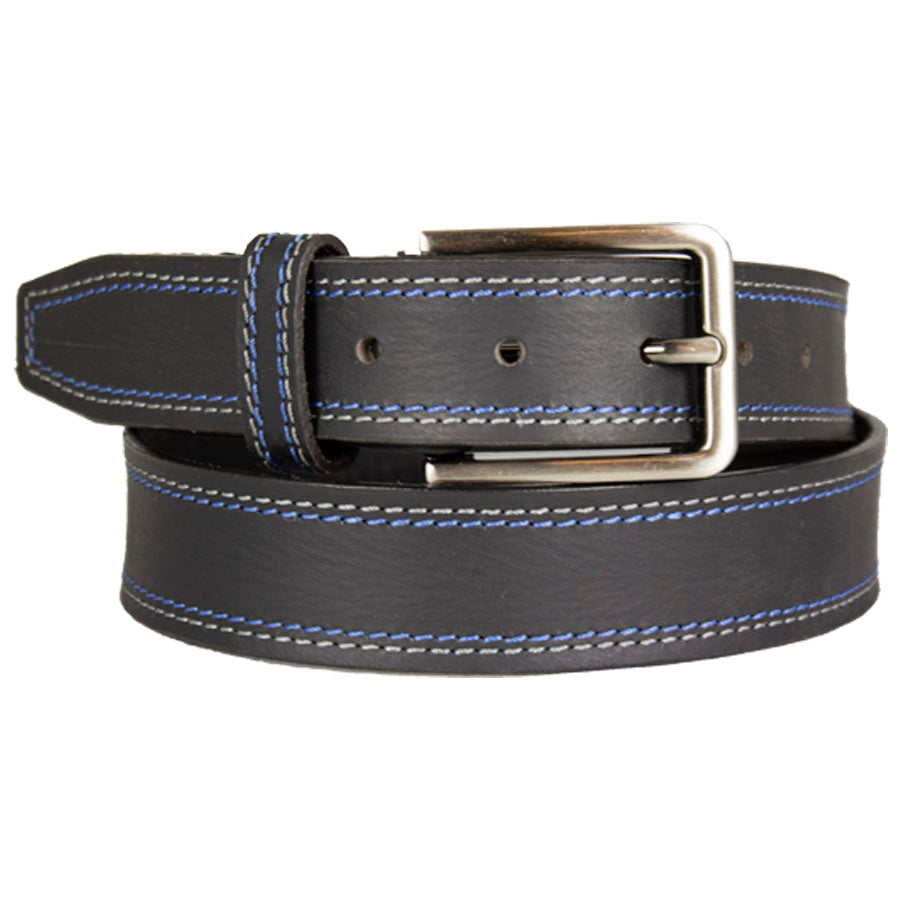 Men's Contrast Stitch Leather Belt