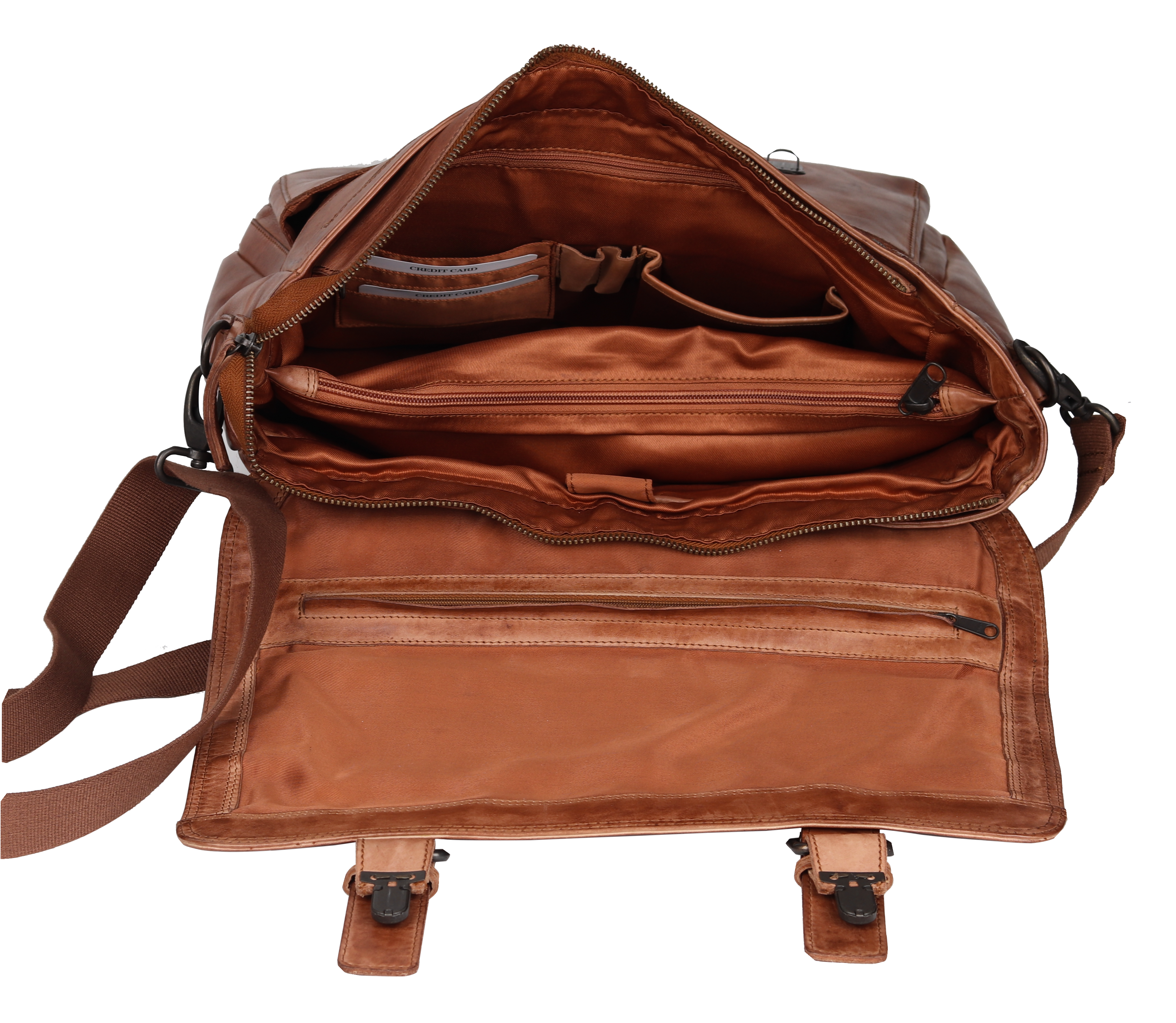 BOL/Open Road Messenger Laptop Leather Bag