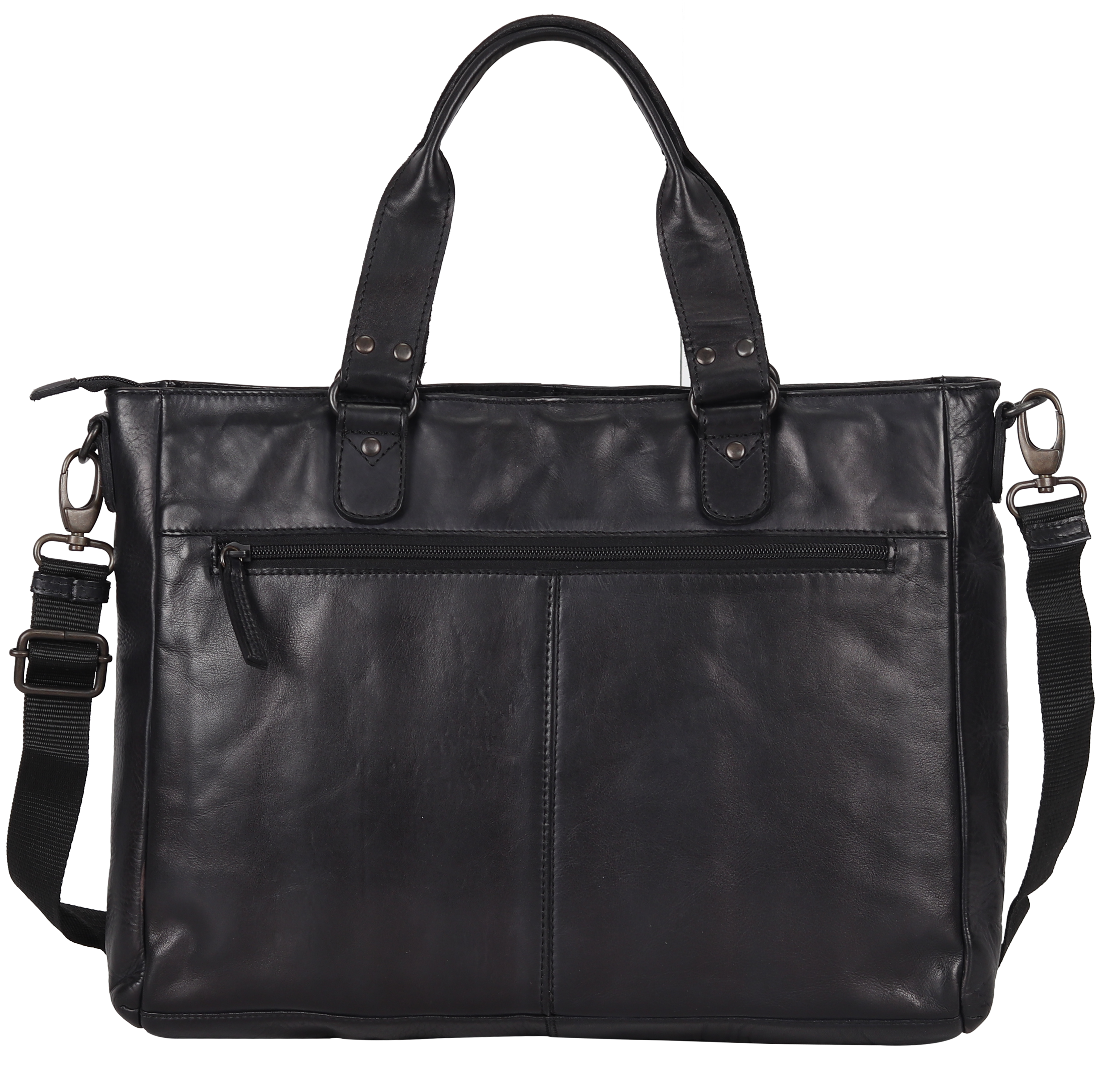 BOL 2 Handle Leather Laptop Bag