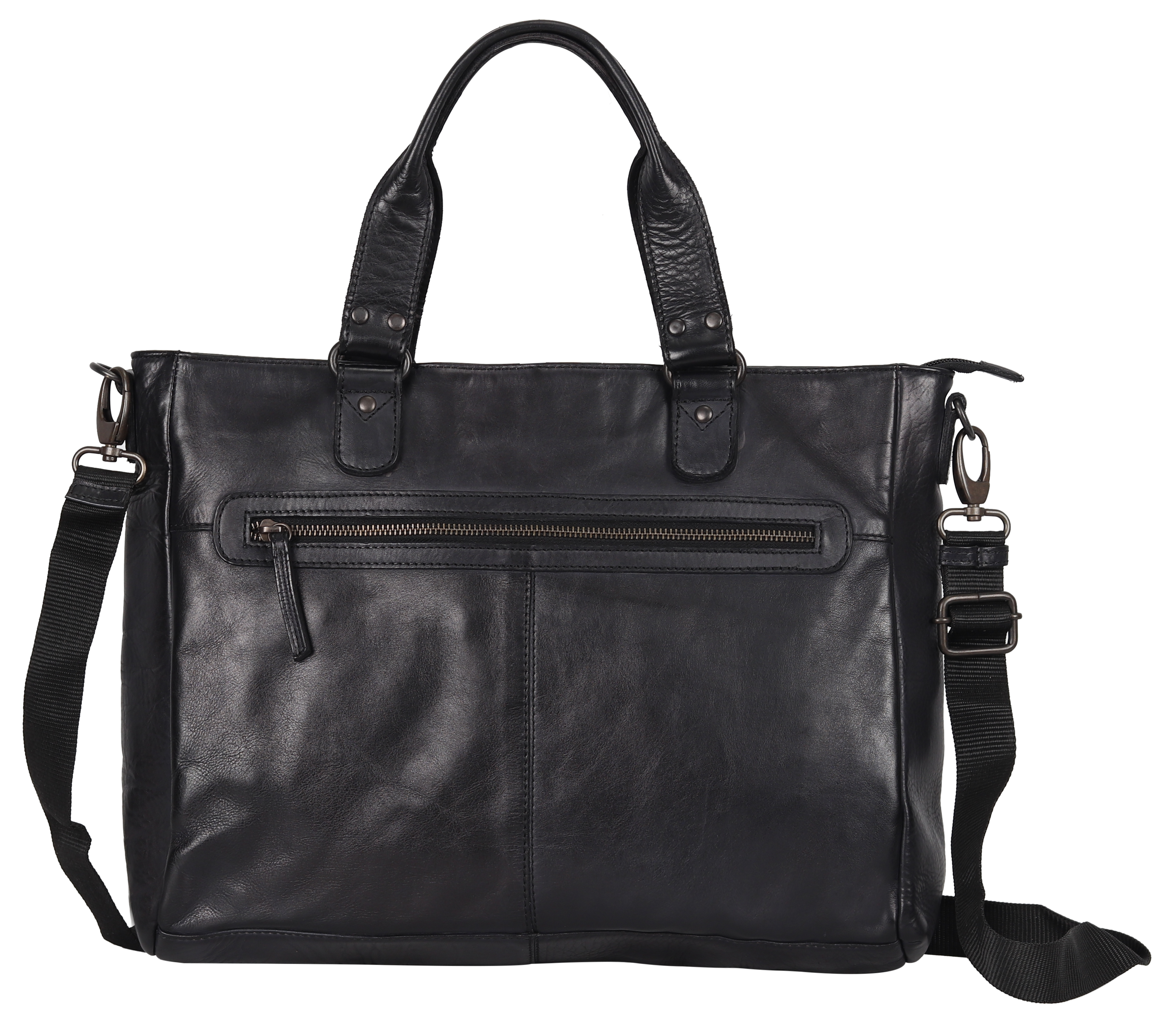 BOL 2 Handle Leather Laptop Bag