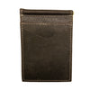 Men's Distressed Leather Money Clip Wallet