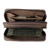 BOL Distressed Leather Accordion Card Organizer