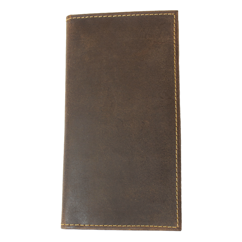 Men's RFID Leather Upright Bifold Wallet 
