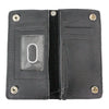 Men's Chrome Plated Bifold Leather Wallet