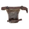 Open Road Distressed Leather Thigh Bag with Waist Belt