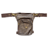 Open Road Distressed Leather Thigh Bag with Waist Belt