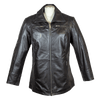 Women's Long Zip Up Leather Jacket