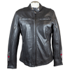 Open Road Women's Reflective Heart Accent Leather Motorcycle Jacket