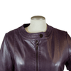 BOL Women's Plus Size Snap Collar Leather Jacket