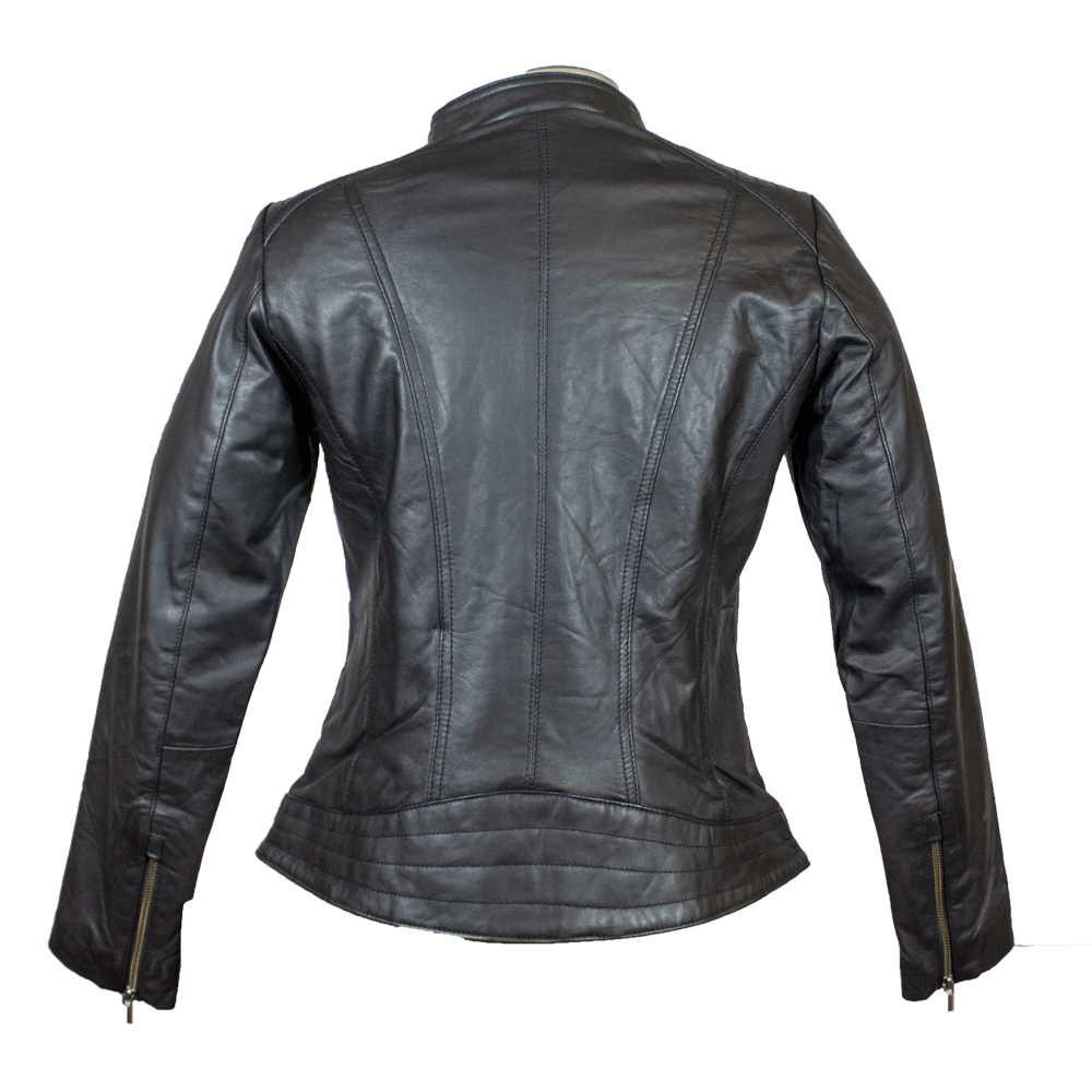 BOL Women's Zip Up Leather Jacket