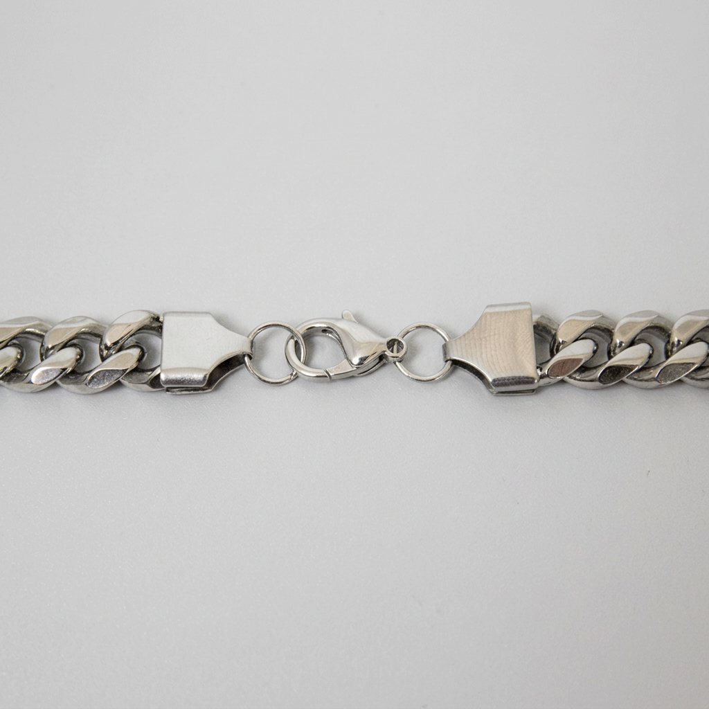 Men’s 24" Stainless Steel Curb Chain Necklace. Heavy-Duty Polished Biker Link - Boutique of Leathers/Open Road