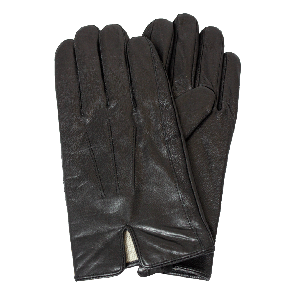 Men's Knit Lining Leather Gloves
