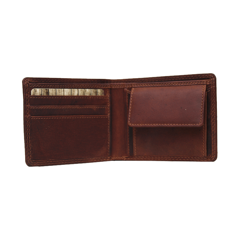 Rugged Earth Men S Leather Billfold Wallet Boutique Of Leathers Open Road