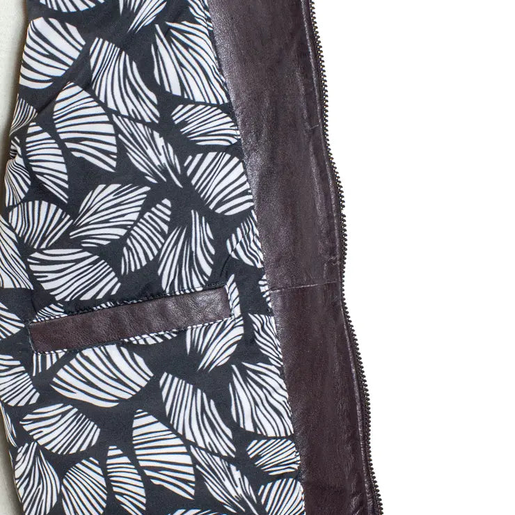 BOL Women's Basket Weave Accent Leather Jacket - Boutique of Leathers/Open Road