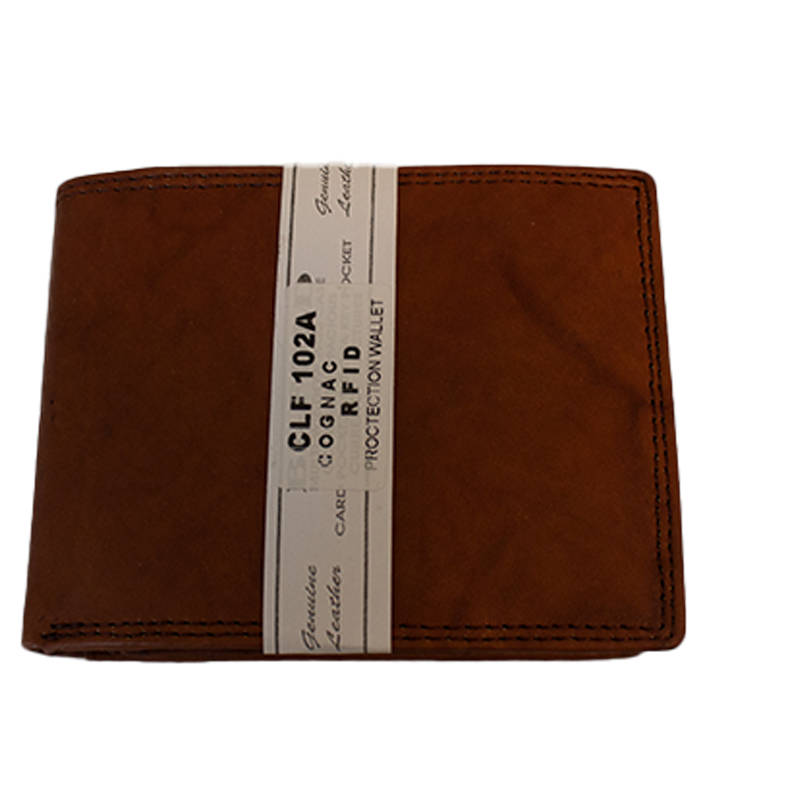 JBG International Men's Trifold Leather RFID Wallet