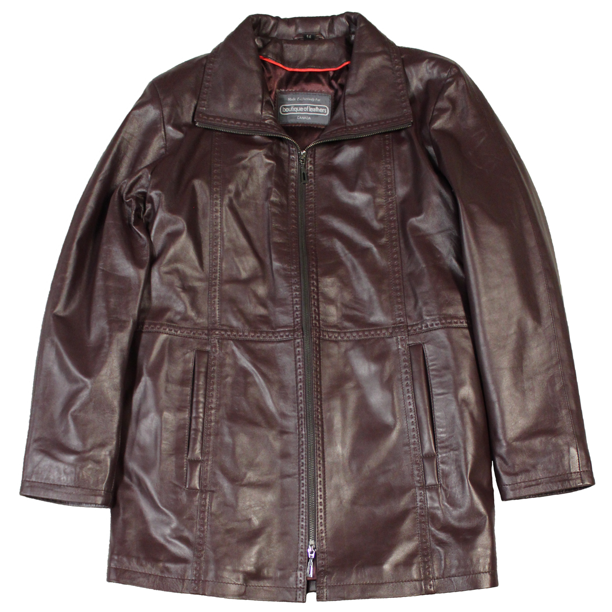BOL Women's Doraty Long Leather Coat