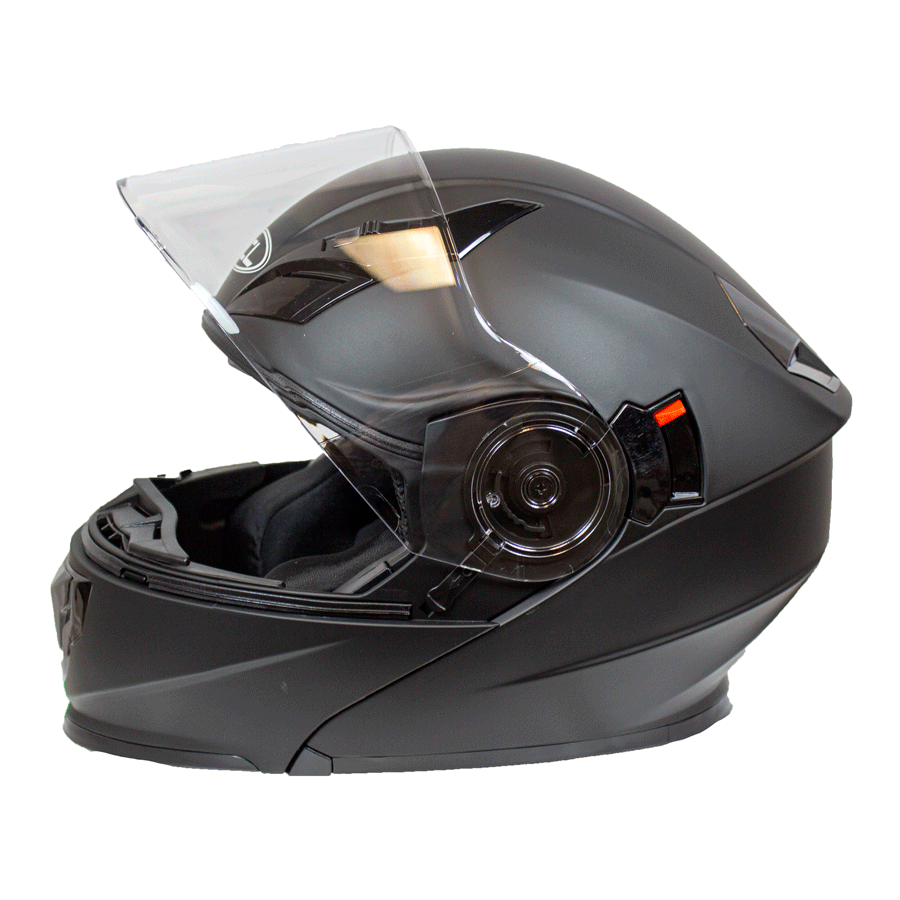 West Coast Leather Modular Full Face Motorcycle Helmet with Double Lens Visor