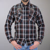 BOL Men's 'Headdress' Flannel Long Sleeve Shirt