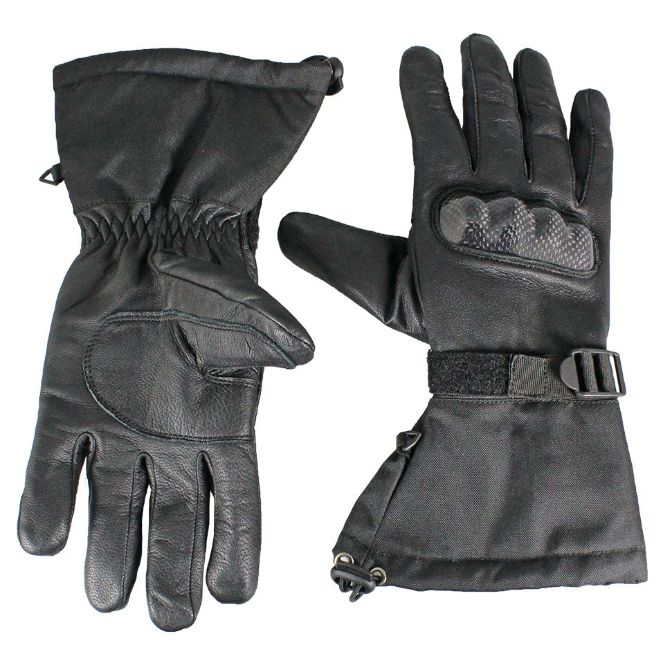 Men's Carbon Kevlar Leather Motorcycle Gloves