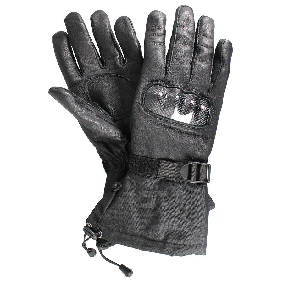 Men's Carbon Kevlar Leather Motorcycle Gloves