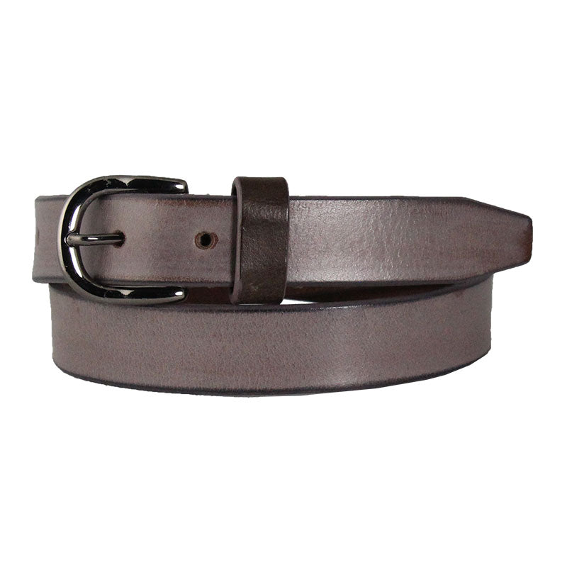 Women's Round Buckle Distressed Leather Belt