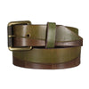 Women's Wave Design Two-tone Leather Belt