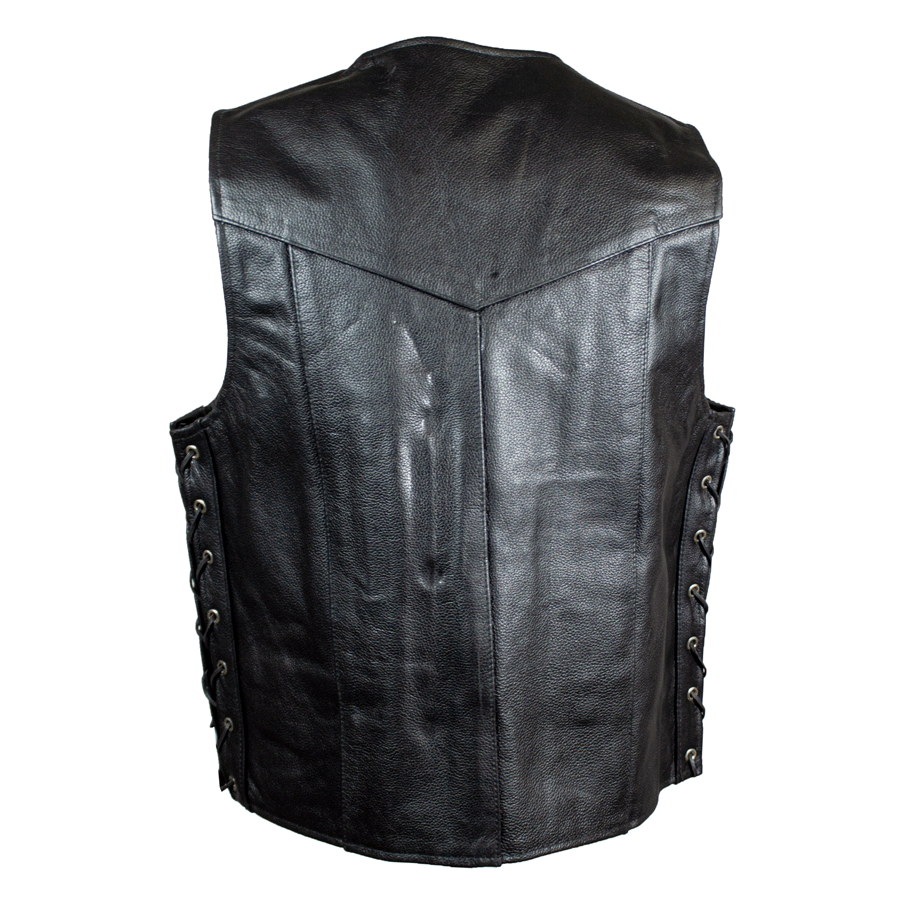 Open Road Men's Lace Side Leather Vest