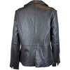 BOL Women's Classic Open Collar Leather Jacket