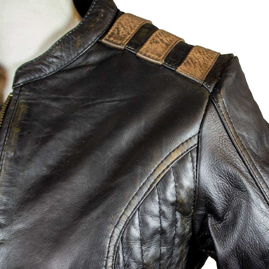BOL Women's Racer Style Leather Jacket