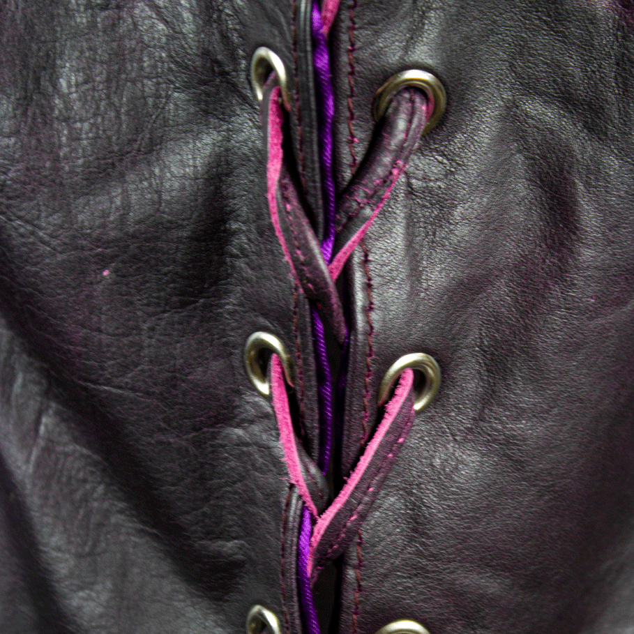 Open Road Women's Lace Side Leather Vest