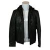 BOL Women's Detachable Hooded Leather Jacket
