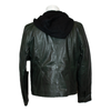 BOL Women's Detachable Hooded Leather Jacket