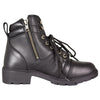 Women's Size Zip Lace Up Motorcycle Boots