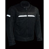 Milwaukee Leather Men's Mesh & Nylon Combo Racer Jacket