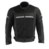 Milwaukee Leather Men's Mesh & Nylon Combo Racer Jacket