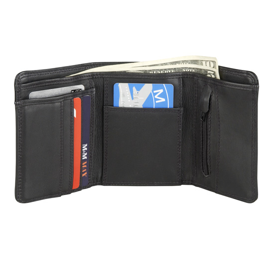 Men's Deluxe Trifold Leather Wallet