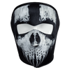 Full Face Black Skull Neoprene Half Mask